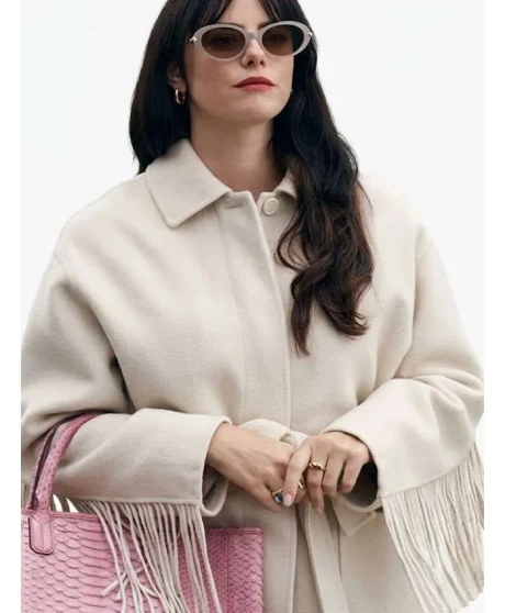 Kaya Scodelario The Gentlemen S02 Fringe Coat