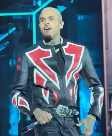 Chris Brown R and B Tour Biker Jacket
