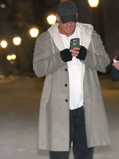 Alan Ritchson The Man with the Bag 2025 Coat for men