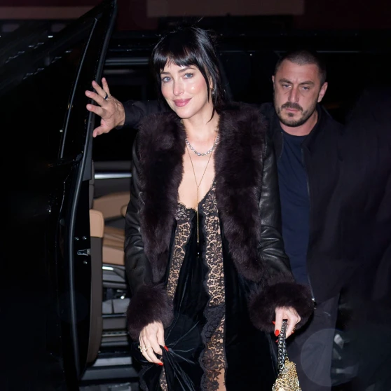 Dakota Johnson Via Carota Leather Jacket