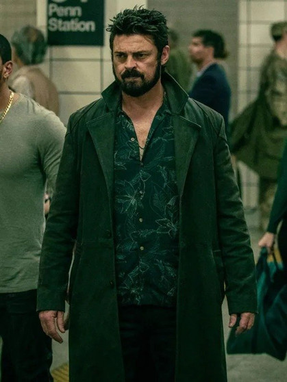 Karl Urban The Boys Leather Coat