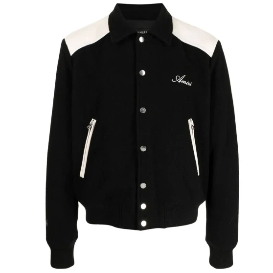 AMIRI Black Varsity Jacket