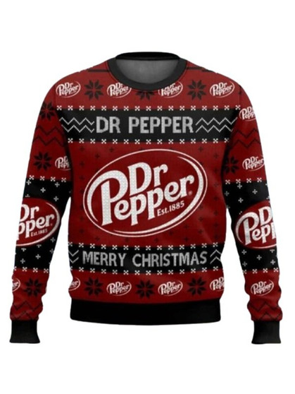 Dr Pepper Ugly Christmas Sweater