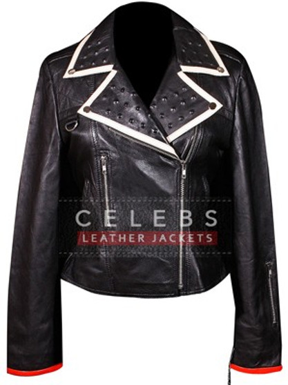 Superman Smallville Men's Black And Blue Leather Jacket