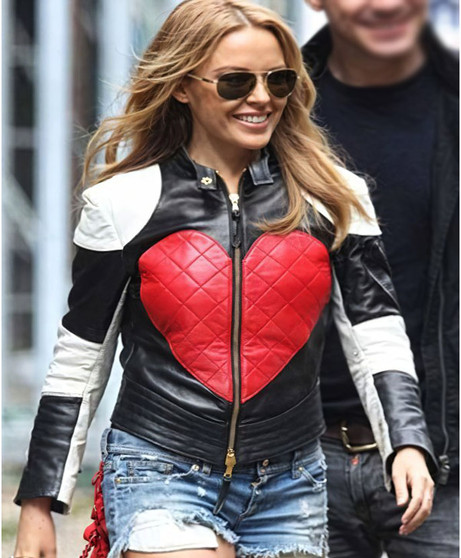 Kylie Minogue Heart Leather Jacket