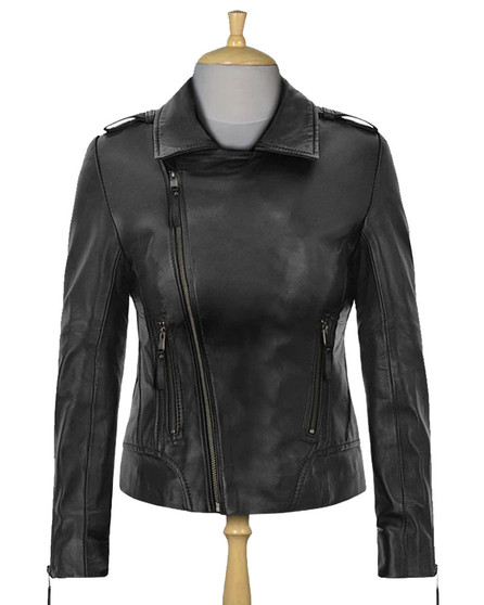 Jennifer Aniston Balenciaga Black Motorcycle Jacket