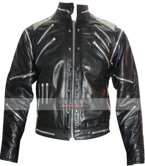 Michael Jackson Vintage Beat It Leather Jacket 1