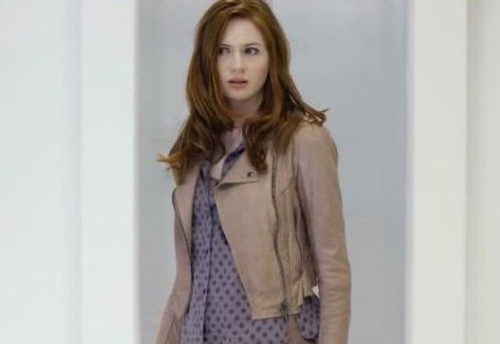 Amy Pond Dr Who The Girl Who Waited Leather Jacket 2
