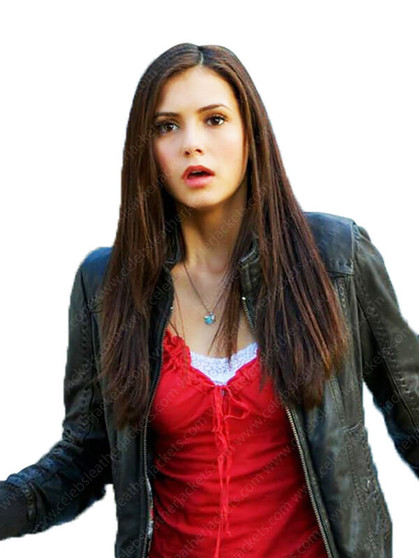 Nina Dobrev Vampire Diaries Leather Jacket 6