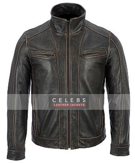 black rivet leather motorcycle jacket