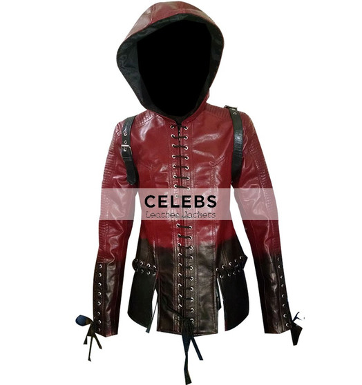 Arrow TV Series Willa Holland Thea Queen Hoodie Jacket 1