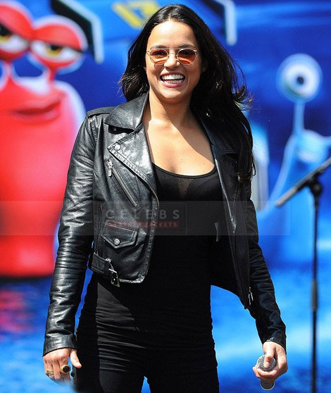 Michelle Rodriguez Brando Turbo Movie Leather Jacket 1