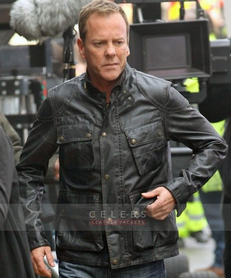 24 Live Another Day Jack Bauer Black Leather Jacket 4