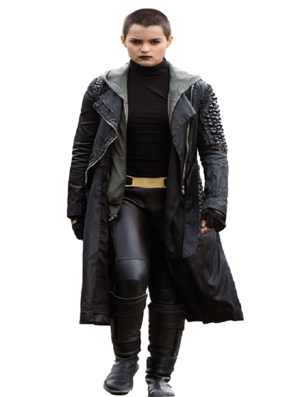 Deadpool Brianna Hildebrand Leather Coat 1 Deadpool Brianna Hildebrand Leather Coat 1