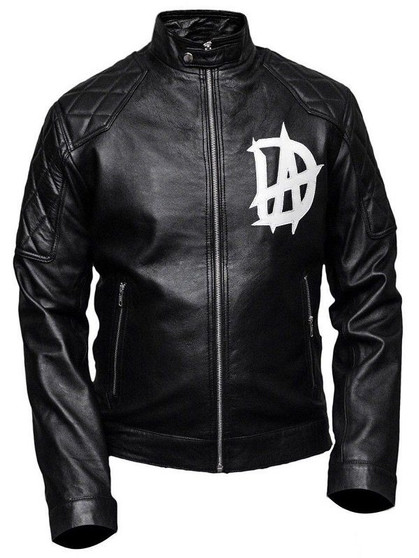 Wrestler Dean Ambrose Logo Black Black Biker Jacket 1