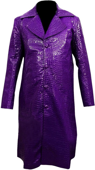 Jared Leto Suicide Squad Joker Crocodile Purple Coat 2