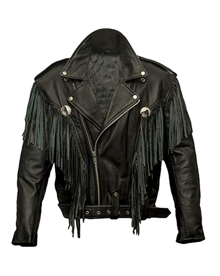 Money Heist Alba Flores Fringe Leather Jacket 1