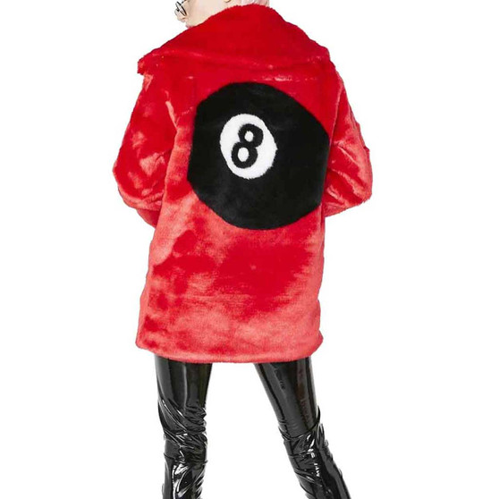 8 Ball Red Fur Jacket 1 8 Ball Red Fur Jacket 1