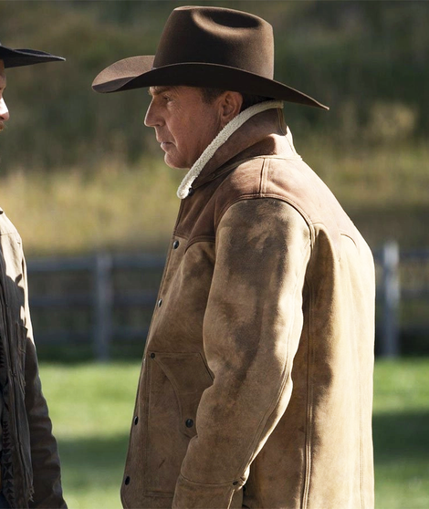 Yellowstone S03 John Dutton Shearling Jacket 1