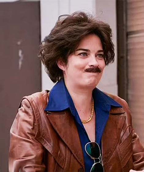 Murderville 2022 Annie Murphy Leather Jacket 1