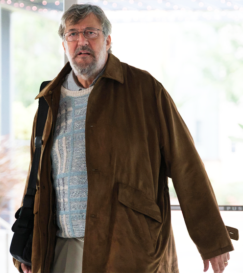 The Dropout 2022 Stephen Fry Brown Coat 1