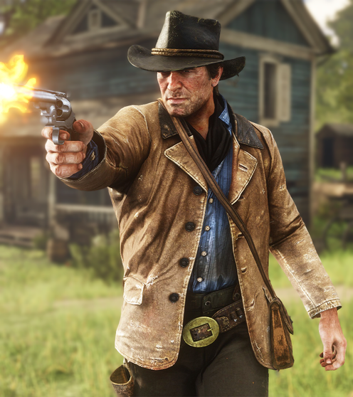 Red Dead Redemption II Roger Clark Brown Leather Jacket 1