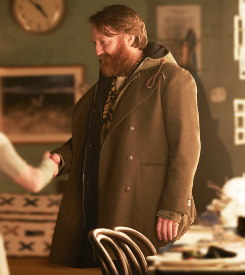 Station Eleven TV Series 2021 David Wilmot Brown Coat 1