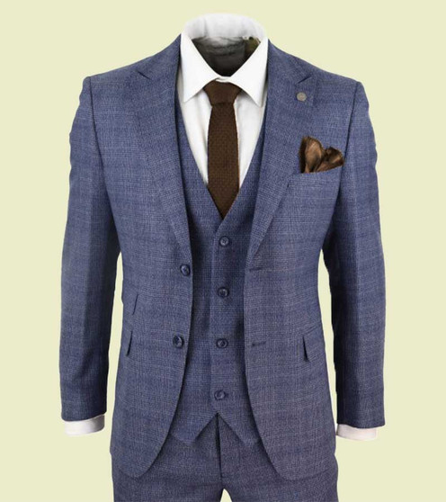 Peaky Blinders Classic Tweed Checkered 3 Piece Suit 1