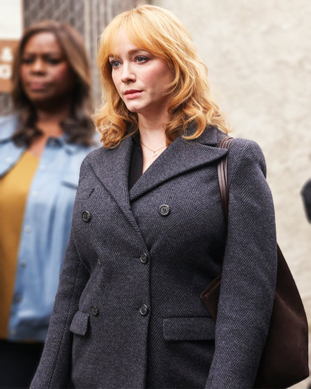 Good Girls Christina Hendricks Grey Coat