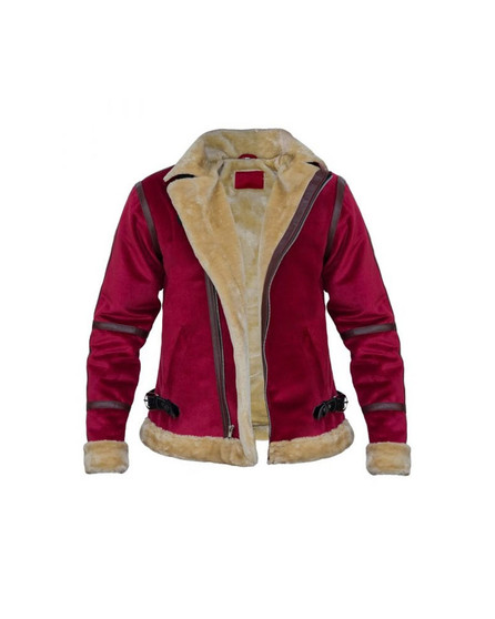 Spirited 2022 Ryan Reynolds Red Suede Jacket 1