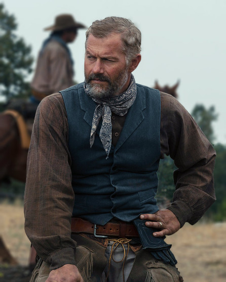Yellowstone 1923 TV Series James Badge Dale Blue Vest