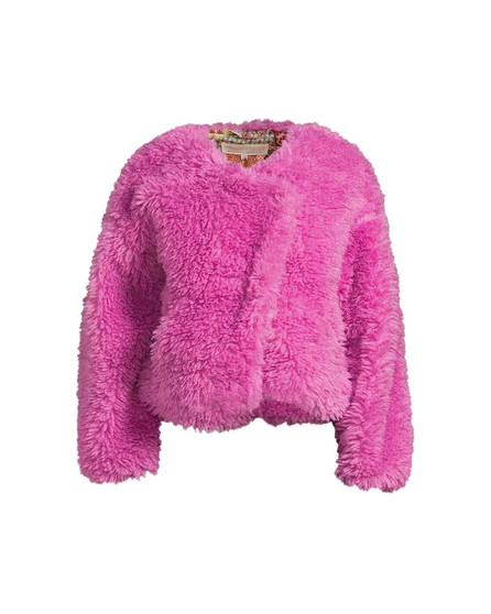You TV Series S04 Gemma Pink Teddy Short Coat