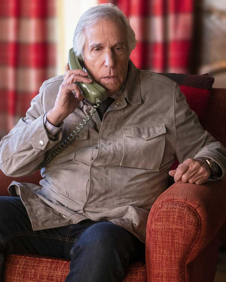 Barry it takes a psycho 2023 Henry Winkler Beige Cotton Jacket