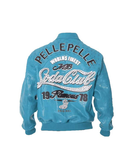 Men 1978 Pelle Pelle Soda Club Turquoise Jacket