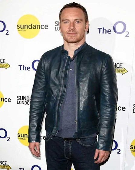 Next Goal Wins Michael Fassbender Black Leather Jacket