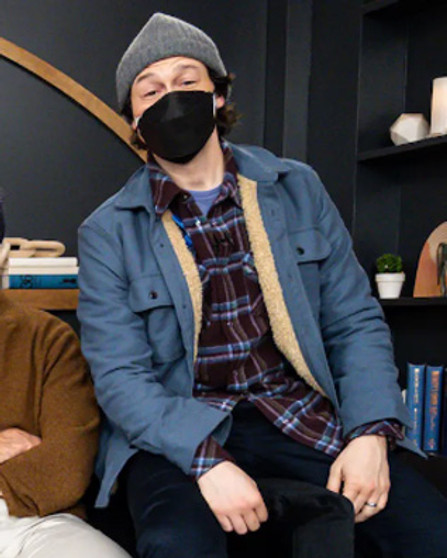 Joseph Gordon-Levitt Flora and Son Blue Jacket