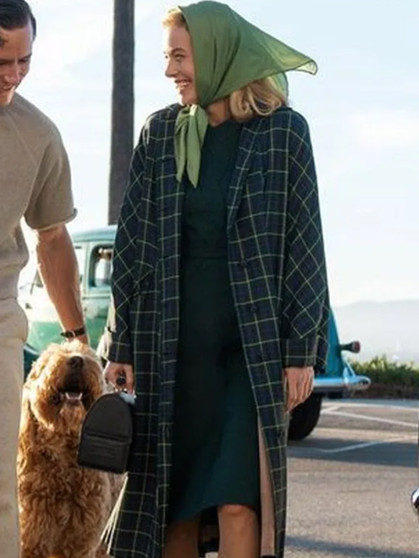 Brie Larson Lessons in Chemistry Blue Trench Coat