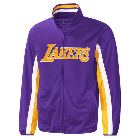 Los Angeles Lakers Purple Zipper Jacket