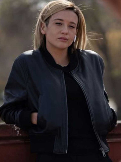 Awareness 2023 Maria Pedraza Leather Jacket