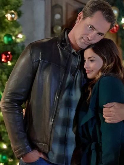 Mystery on Mistletoe Lane 2023 Victor Webster Black Jacket