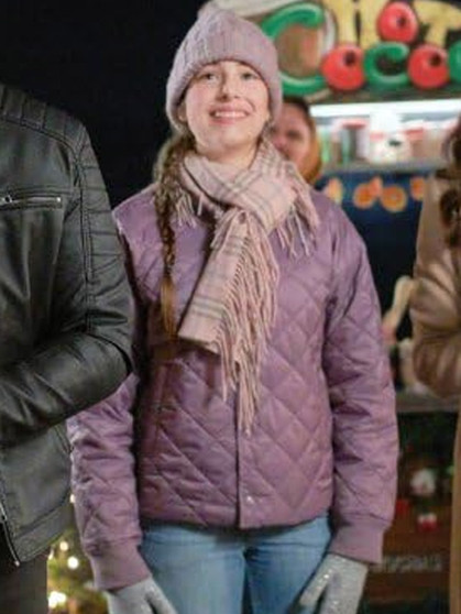 Ayla Evans To All A Good Night Purple Jacket