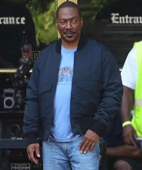 Beverly Hills Cop Axel F Eddie Murphy Blue Jacket