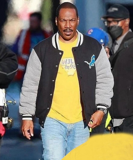 Beverly Hills Cop Axel F Eddie Murphy Varsity Jacket