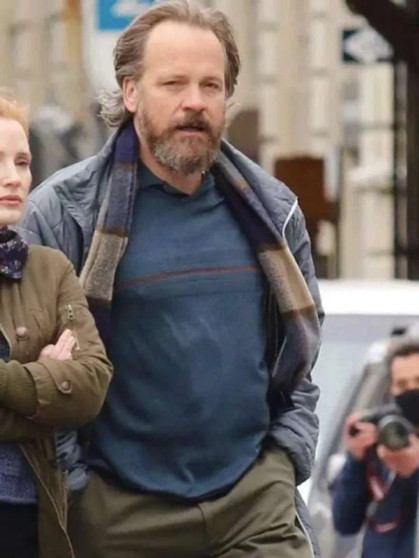 Peter Sarsgaard Memory 2024 Black Jacket
