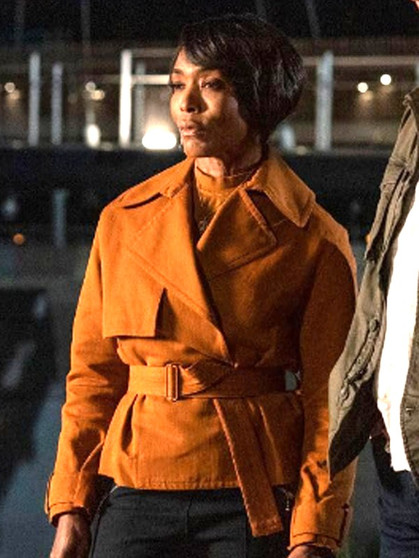 Athena Grant 9-1-1 Brown Jacket