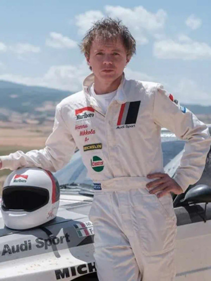 Hannu Mikkola Race for Glory White Racing Jumpsuit Hannu Mikkola Race for Glory White Racing Jumpsuit