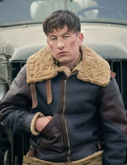 Masters of the Air 2024 Barry Keoghan Leather Jacket