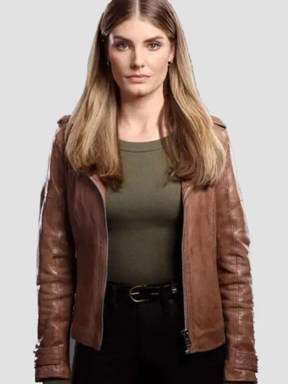 Quantum Leap Caitlin Bassett Leather Jacket