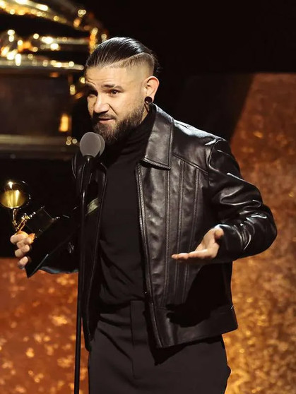 Skrillex Grammy Awards 2024 Leather Jacket