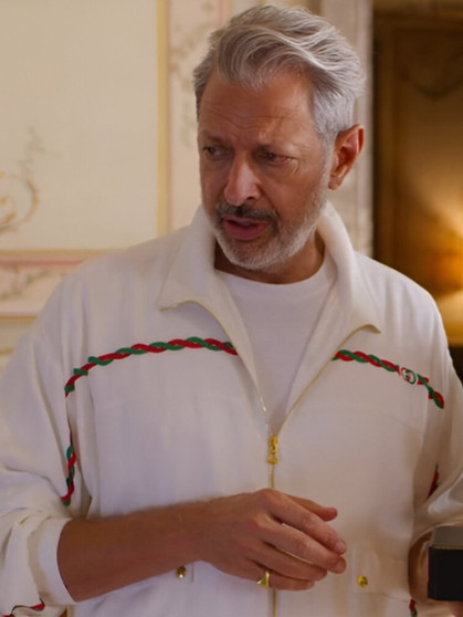 Jeff Goldblum Kaos 2024 White Jacket